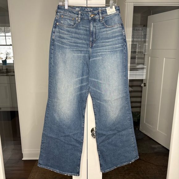 NWT J. Crew Tall Curvy Denim Trouser Jean Charlotte Wash Blue - Picture 2 of 6